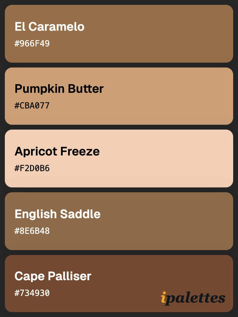 color palette card style 1