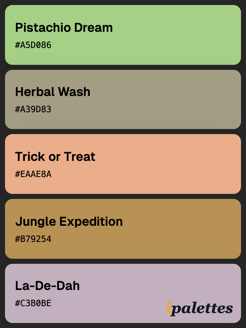 color palette card style 1