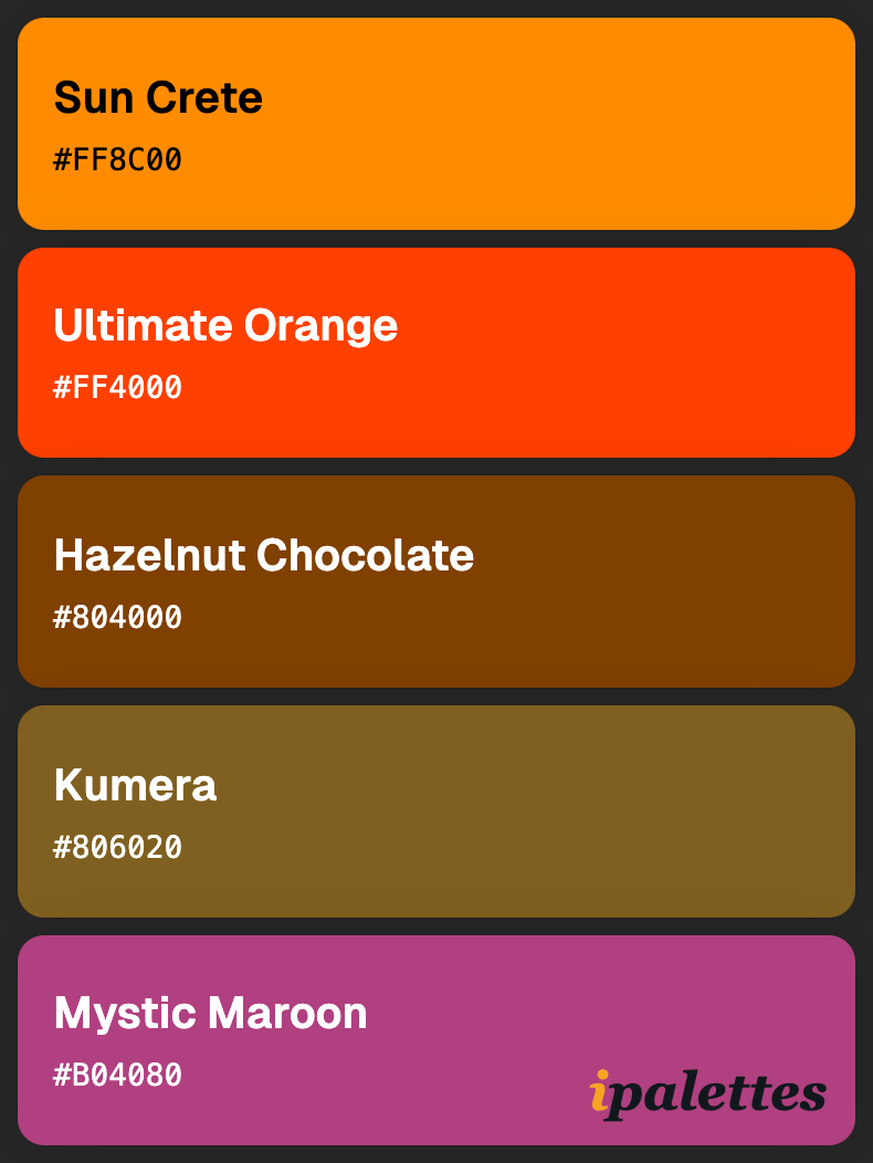 color palette card style 1