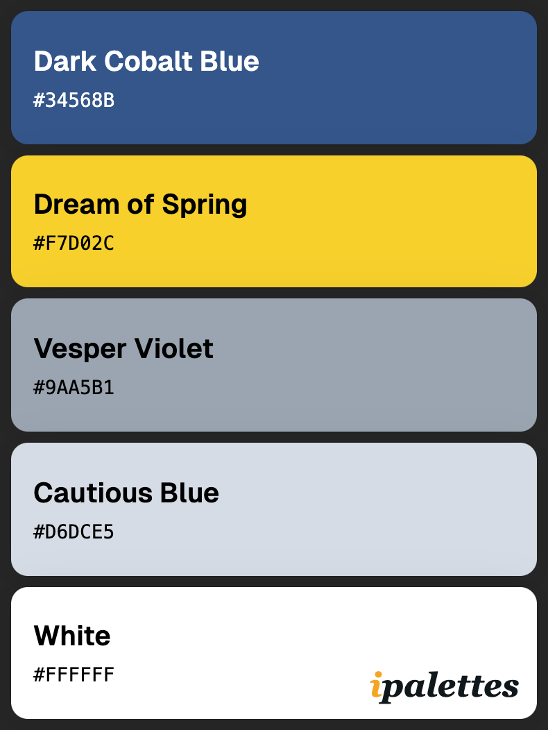 color palette card style 1