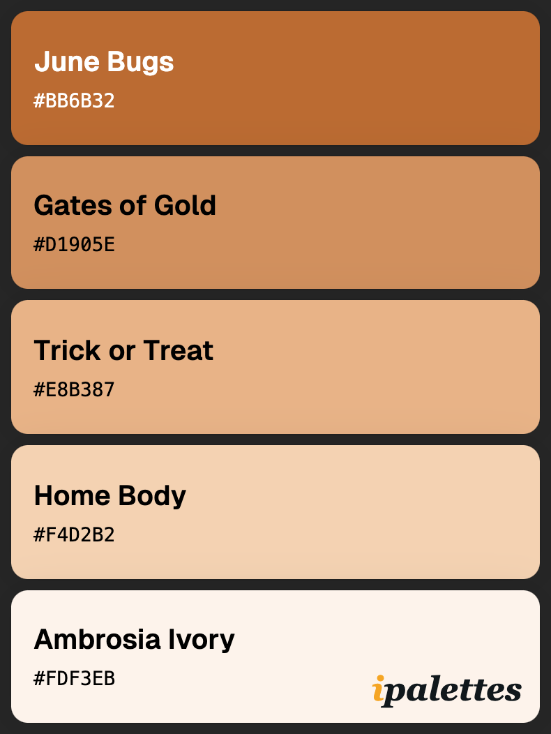 color palette card style 1