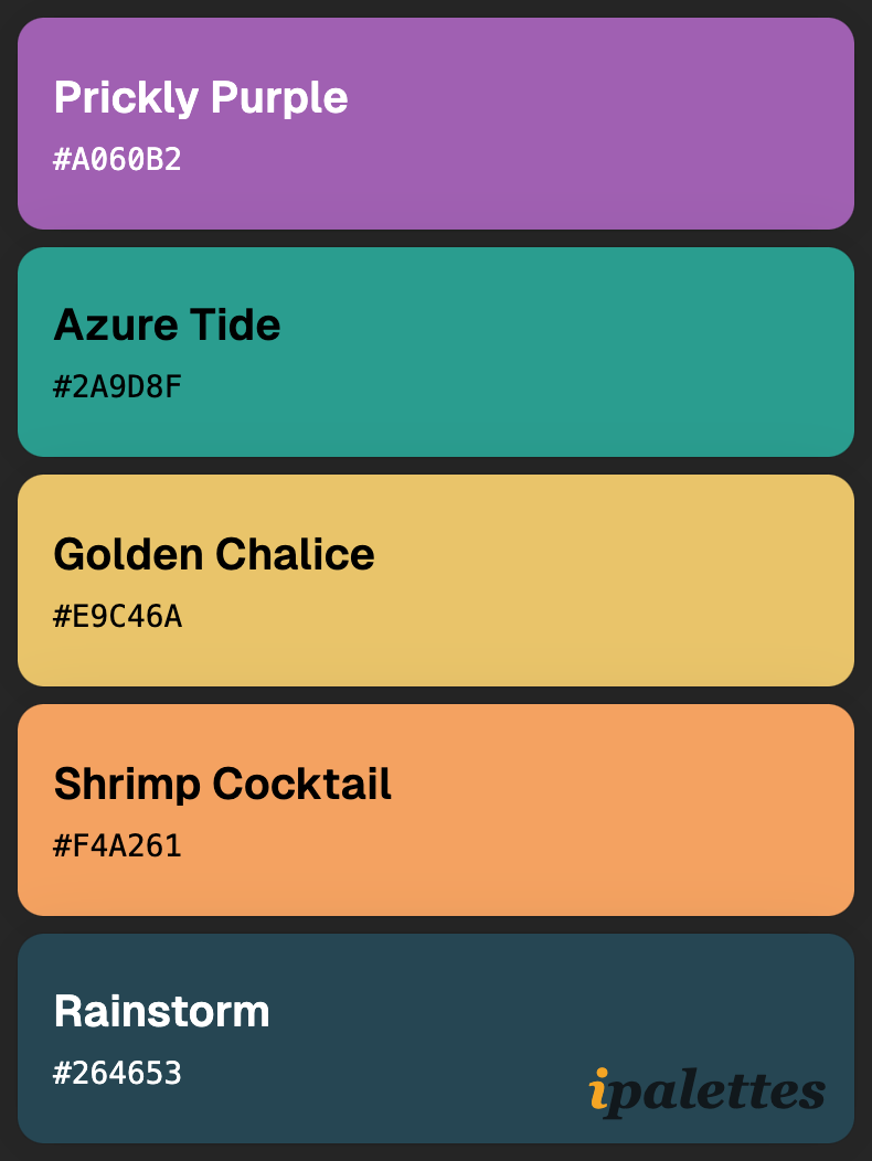 color palette card style 1