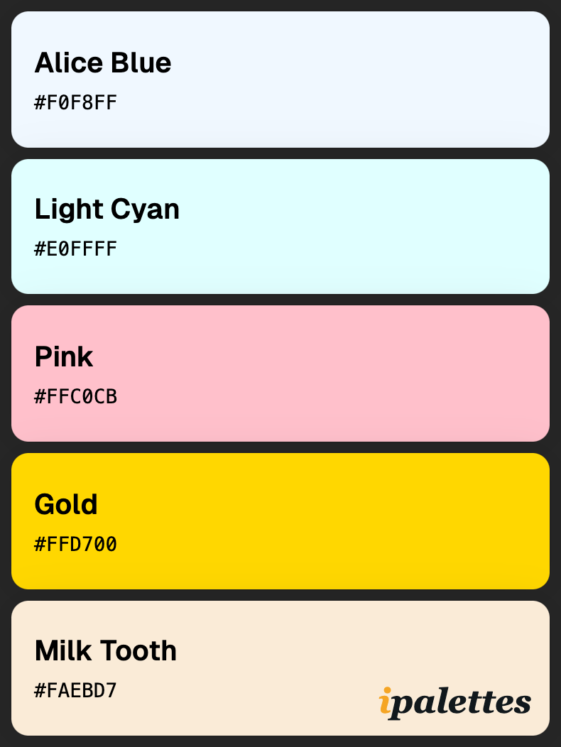 color palette card style 1