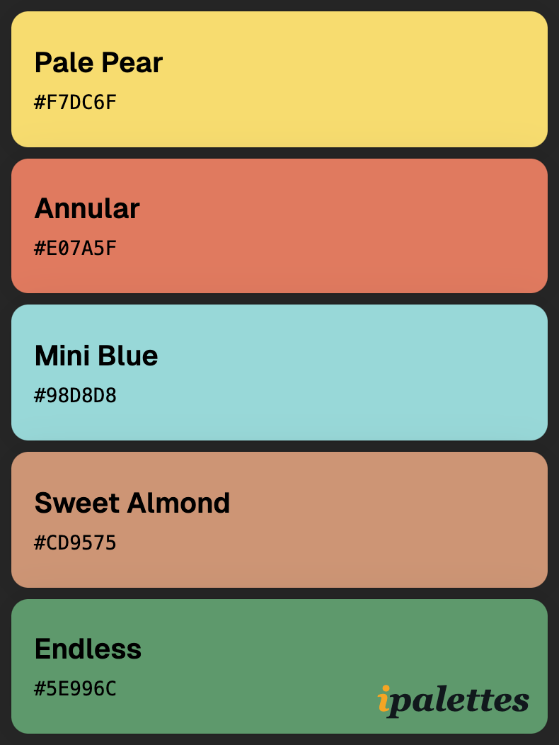 color palette card style 1