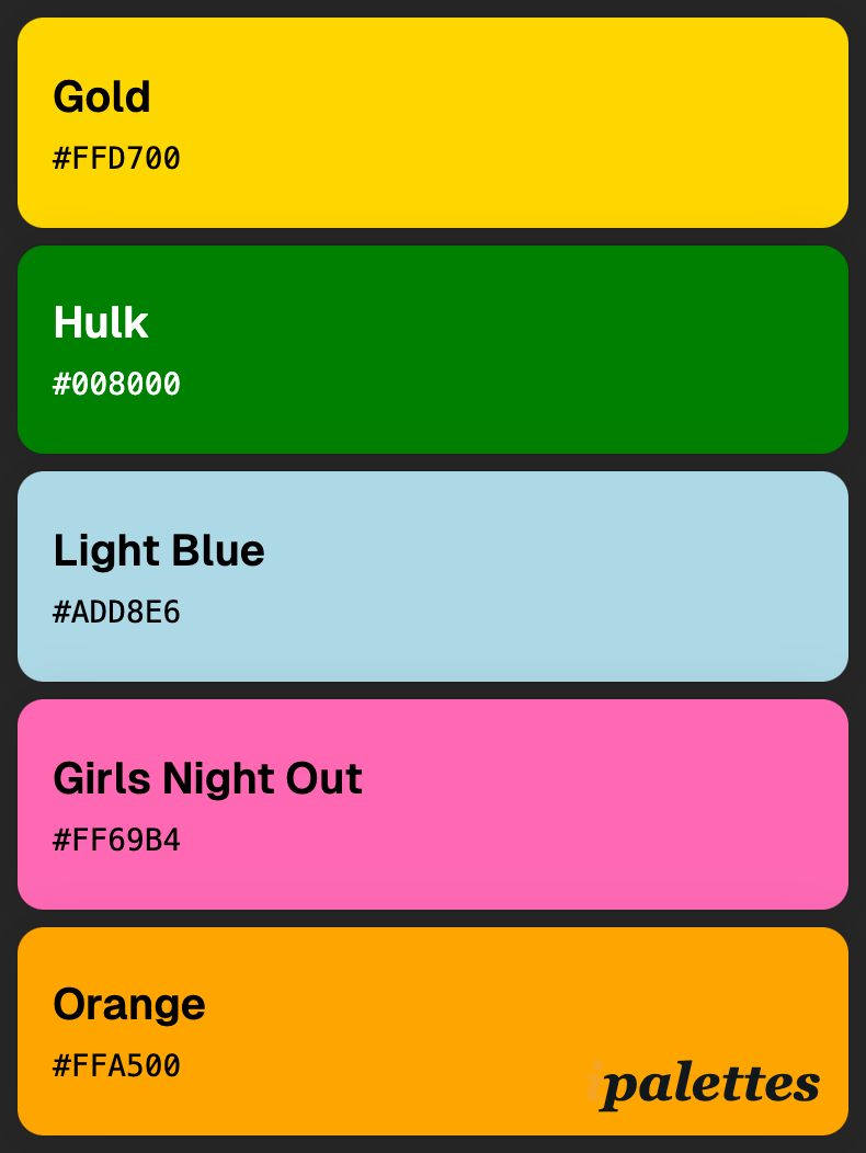 color palette card style 1