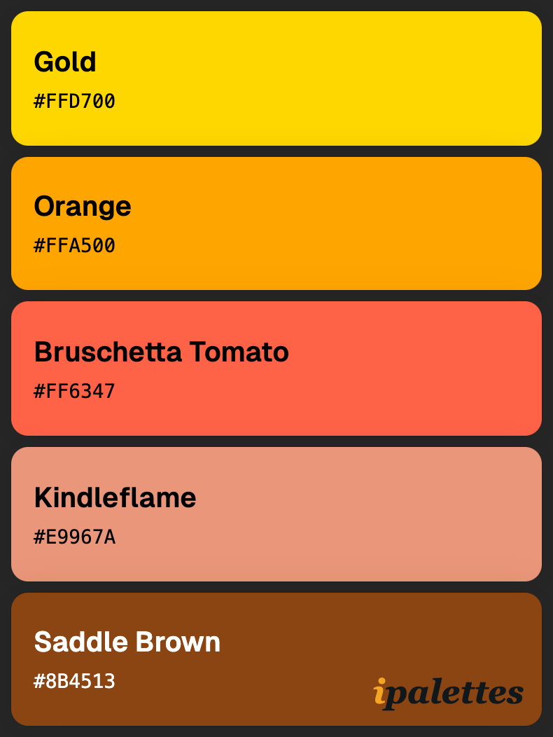 color palette card style 1