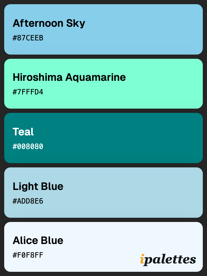 color palette card style 1