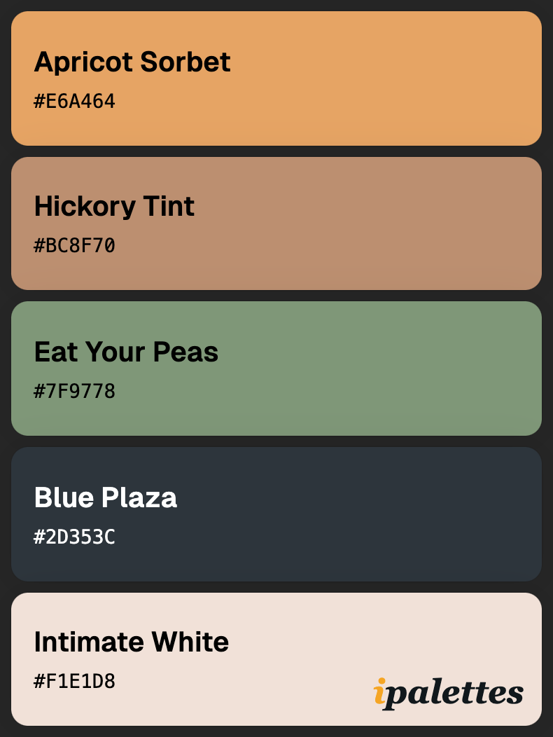 color palette card style 1