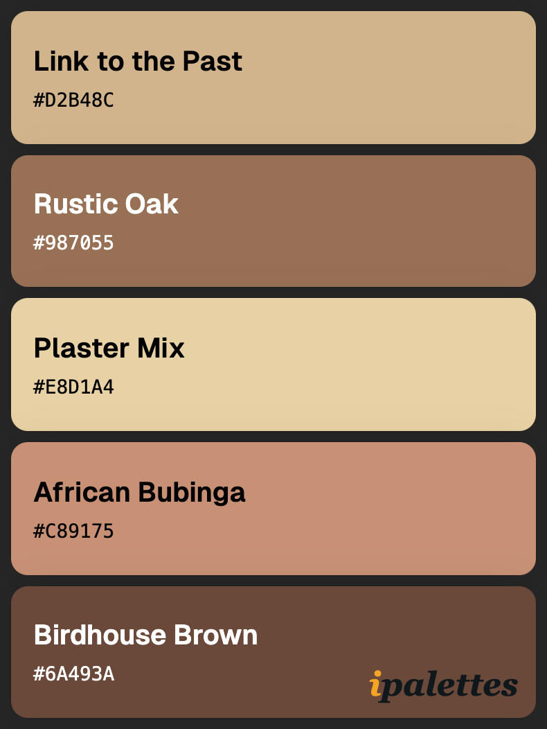 color palette card style 1