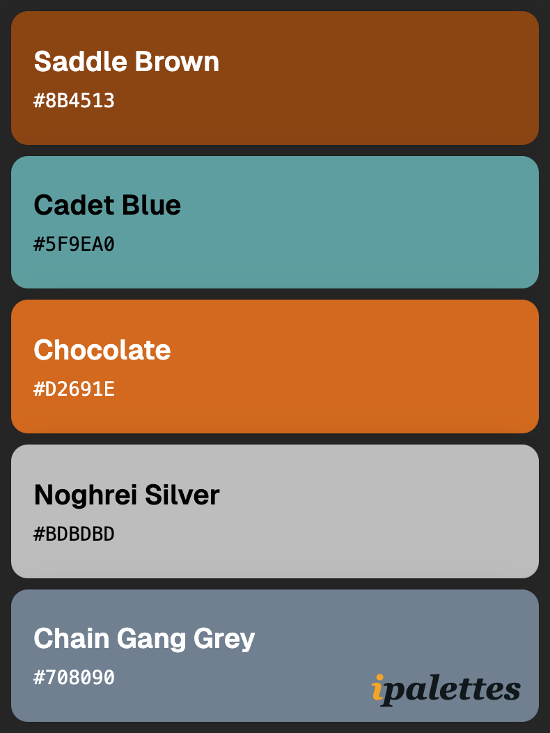 color palette card style 1