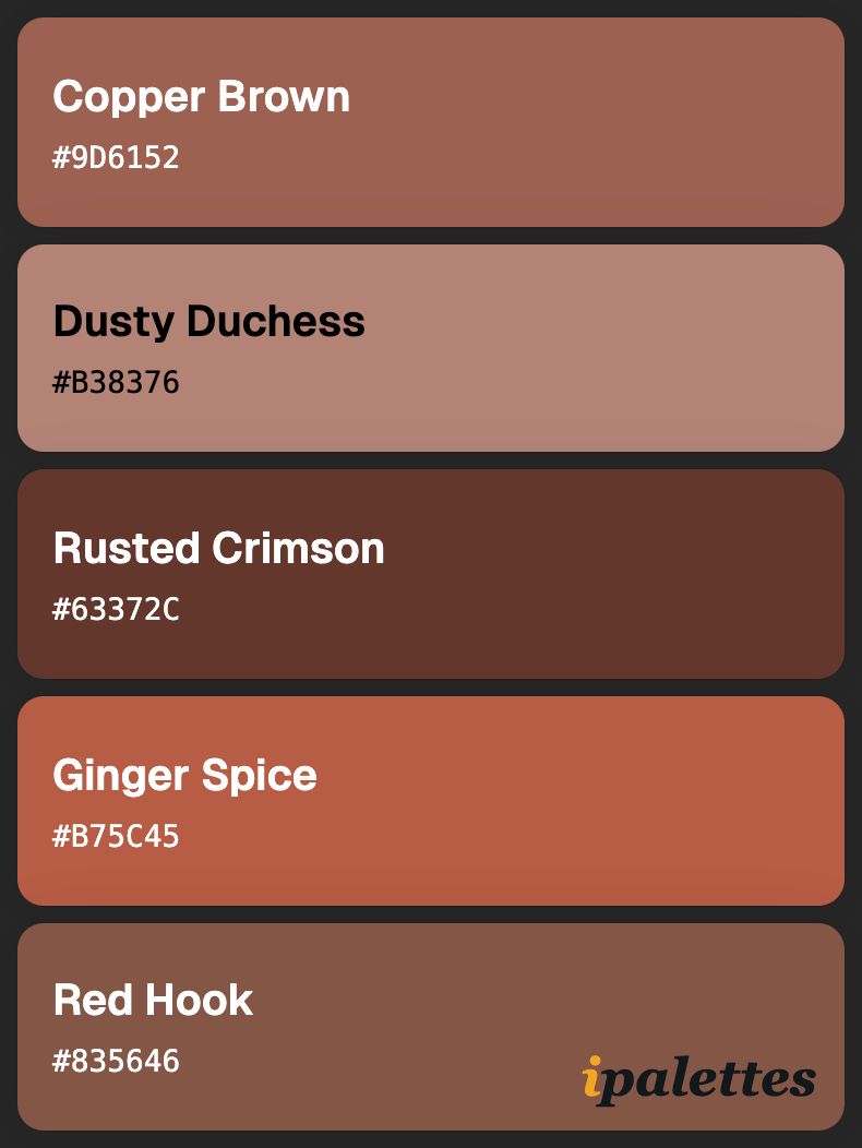 color palette card style 1