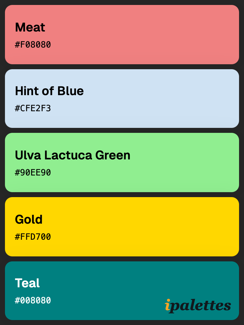 color palette card style 1