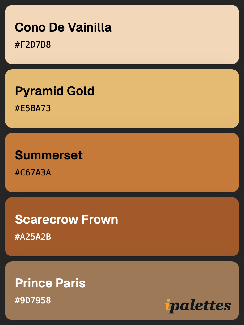 color palette card style 1