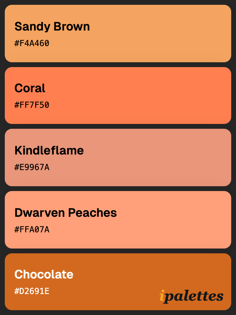 color palette card style 1