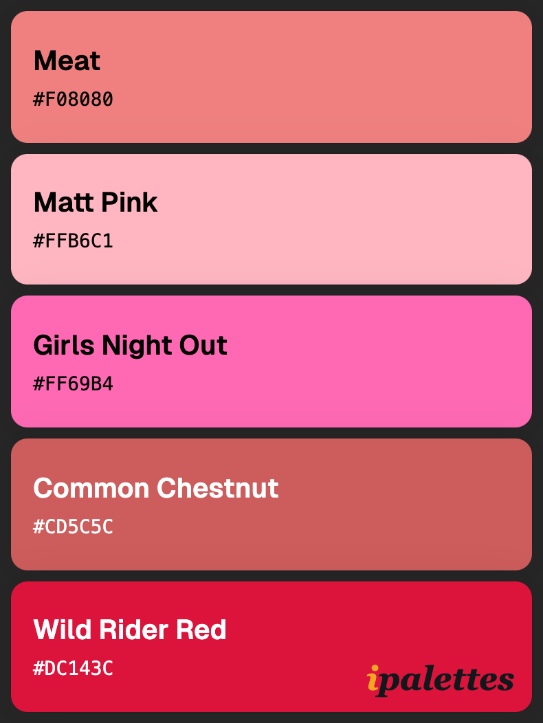 color palette card style 1