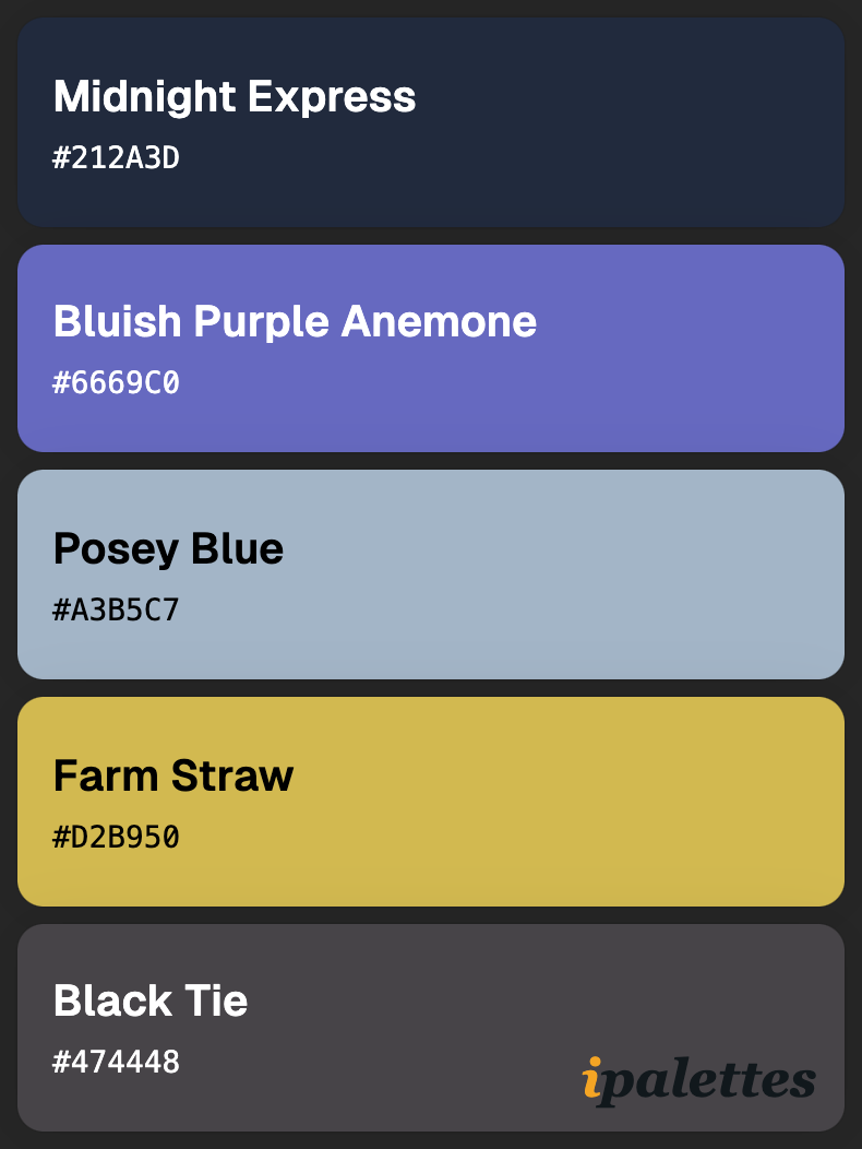 color palette card style 1