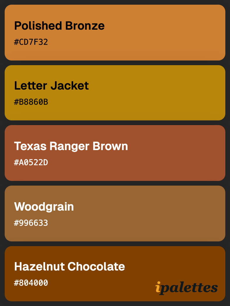 color palette card style 1